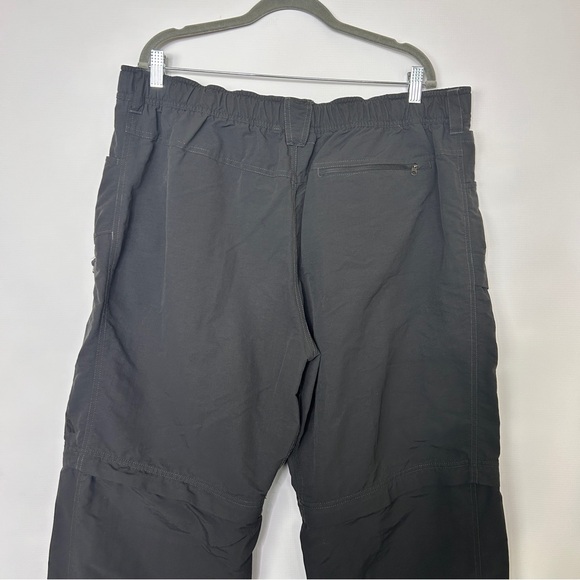 The North Face Mens Zip Off Pants Shorts XXL Gray Cargo Pockets with Belt - Picture 8 of 14